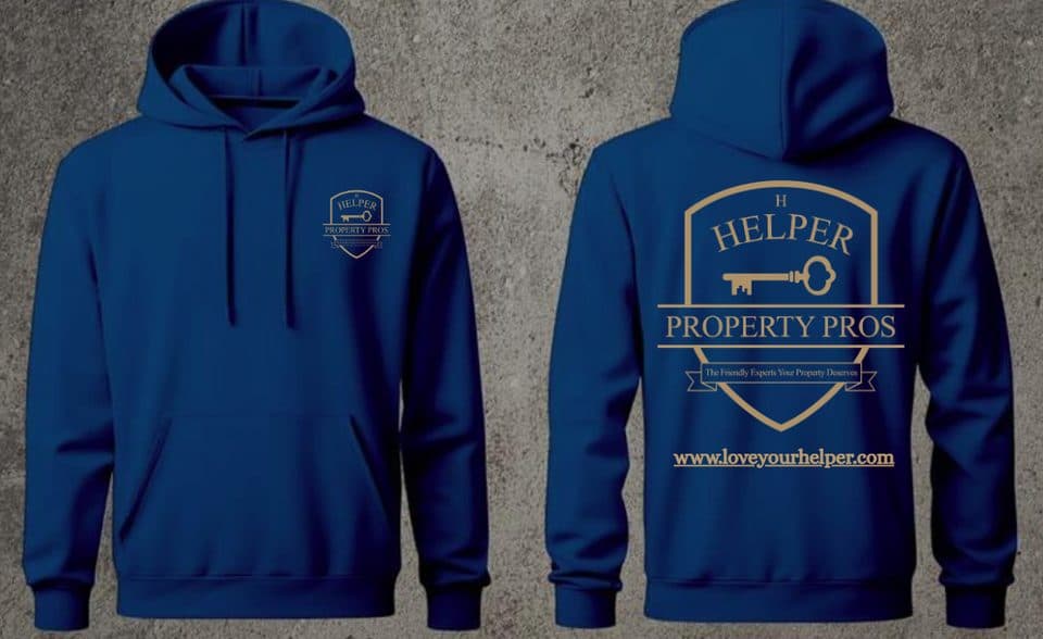 Helper Property Pros crew hoodies