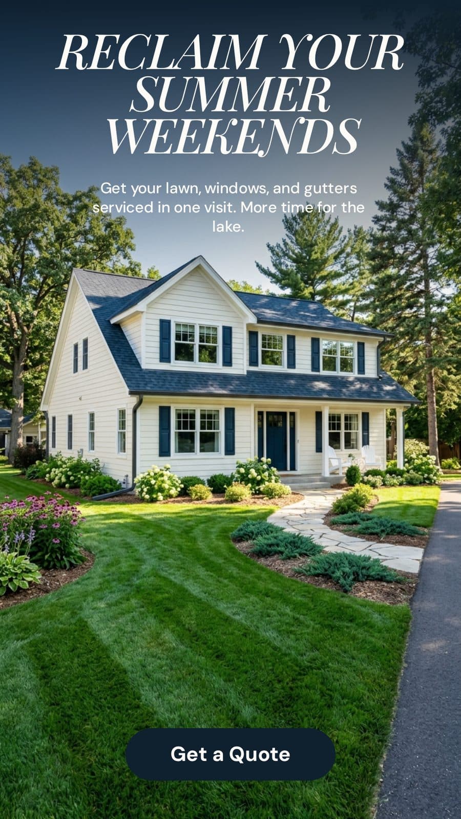 Marketing image: two-story home